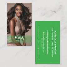 Colour Pop Green Gradient Business Card