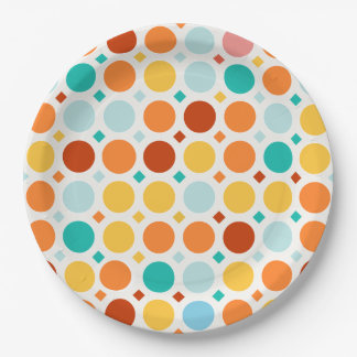 Colour Pop Happy Dots Party Paper Plate