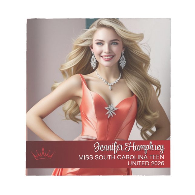 Colour Pop Pageant Autograph Pad Notepad (Front)