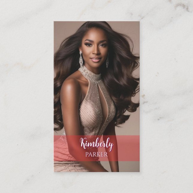 Colour Pop Red Gradient Business Card (Front)