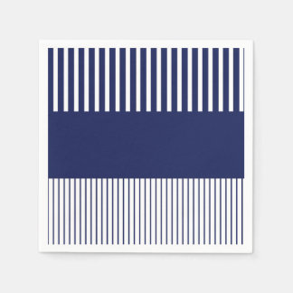 Colour Pop Stripes - Blue and White Napkin