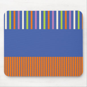 Colour Pop Stripes modern striped design Mouse Mat