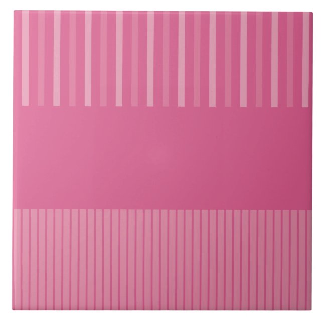 Colour Pop Stripes - Pink Tile (Front)