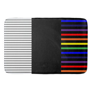 Colour Pop Stripes - Rainbow Bath Mat