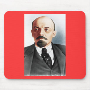 Colour portrait of Lenin Mouse Mat