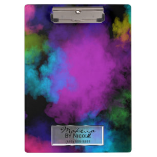 Colour Puffs Gold Makeup Eyes Lashes Personalised Clipboard