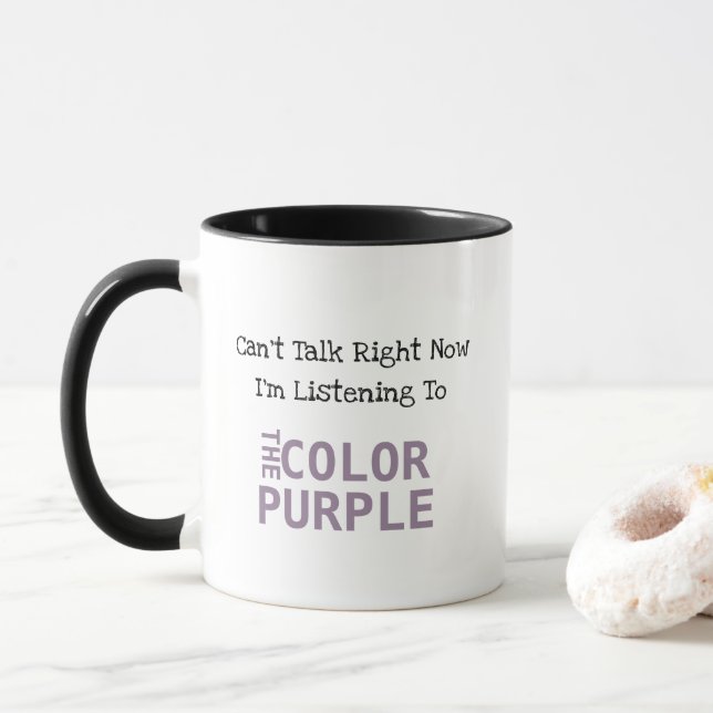 Colour Purple Mug (With Donut)