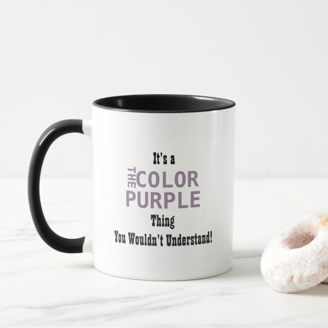 Colour Purple Mug (With Donut)