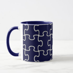 colour puzzle pieces mug