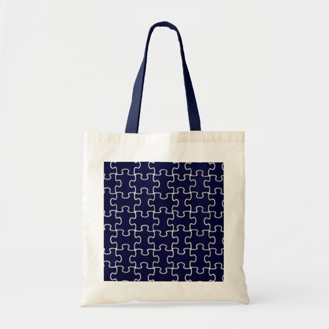 colour puzzle pieces tote bag (Front)