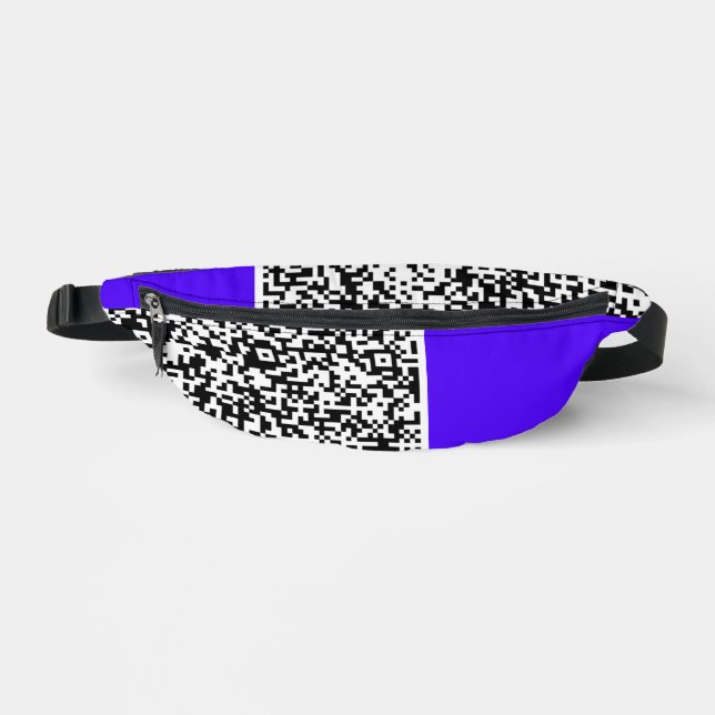 Colour QR Code Fanny Pack Design Your Own (Front)