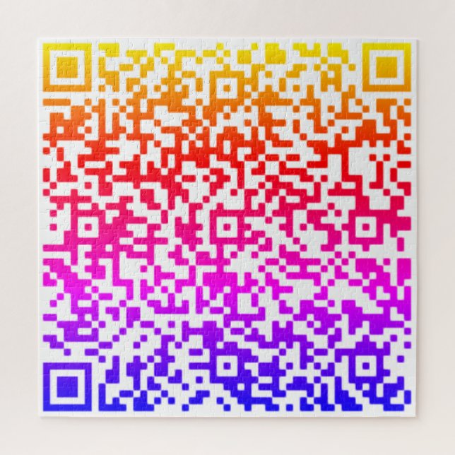 Colour QR Code Scan Puzzle Your Personalised Gift (Vertical)