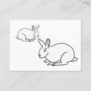 Colour Rabbits Colouring Business Cards