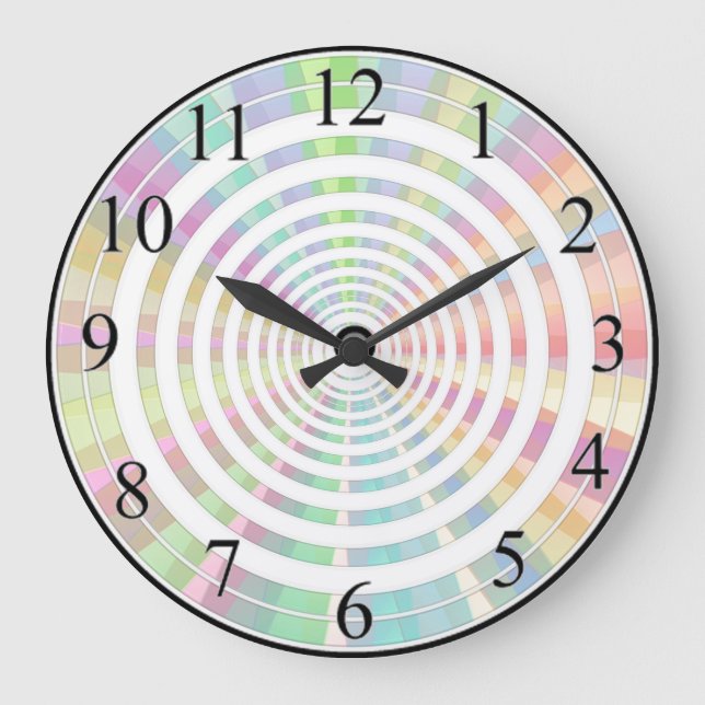 Colour Rings Large Clock (Front)