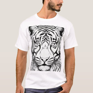Colour & Roar: Kids' Tiger Colouring T-Shirt