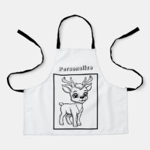 Colour Rudolf Reindeer Personalised 