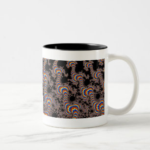 Colour Run - Fractal Art Two-Tone Coffee Mug