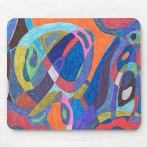"Colour Rush" Abstract Mouse Mat