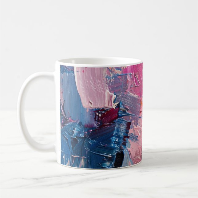 Colour Rush Abstract Oil Paint III Mug (Left)