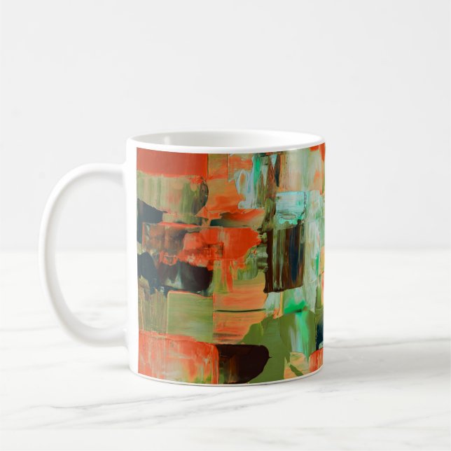 Colour Rush Abstract Oil Paint V Mug (Left)