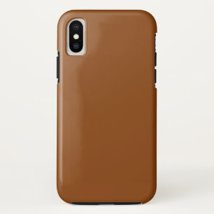 colour saddle brown iPhone x case