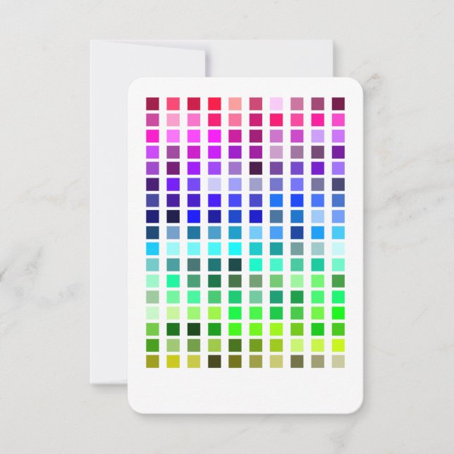 Colour Sample Invite4 Invitation (Front)