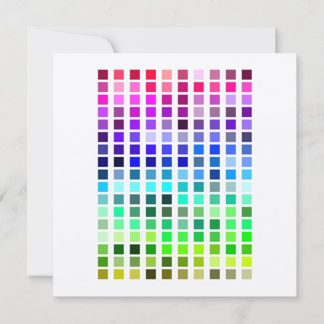 Colour Sample Invite8 Invitation (Front)