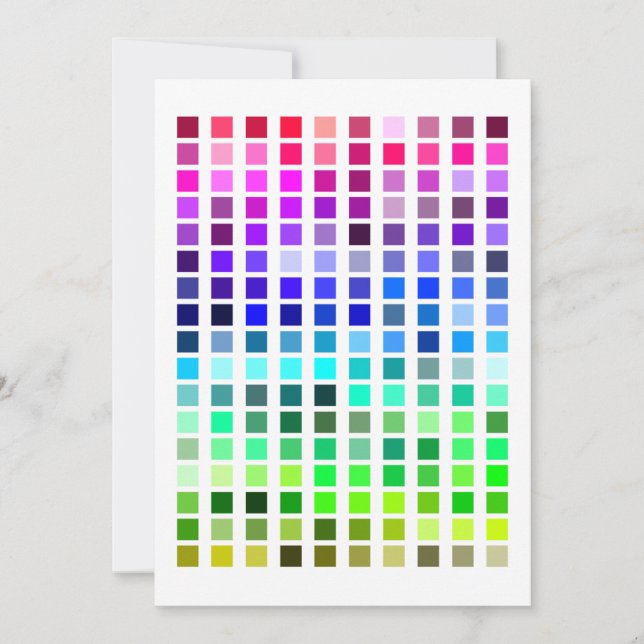 Colour Sample Invite9 Invitation (Front)