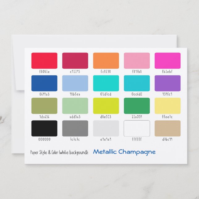 Colour Sample Metallic Champagne (Front)