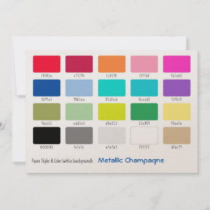 Colour Sample Metallic Champagne