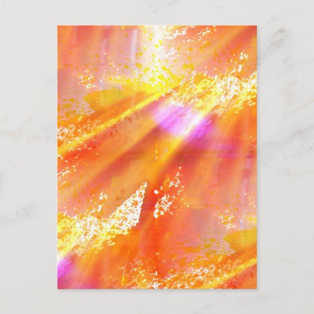 colour seamless art background yellow, orange postcard (Front)
