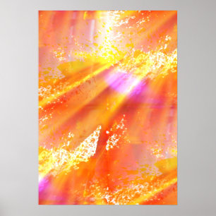 colour seamless art background yellow, orange poster