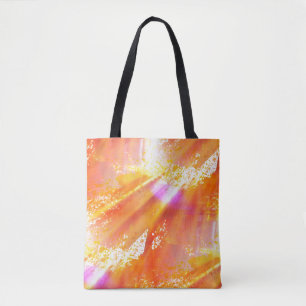 colour seamless art background yellow, orange tote bag
