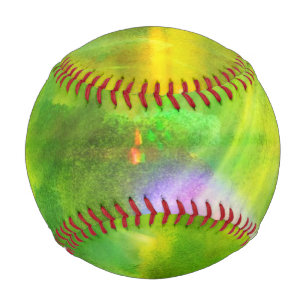 colour seamless background green, yellow baseball