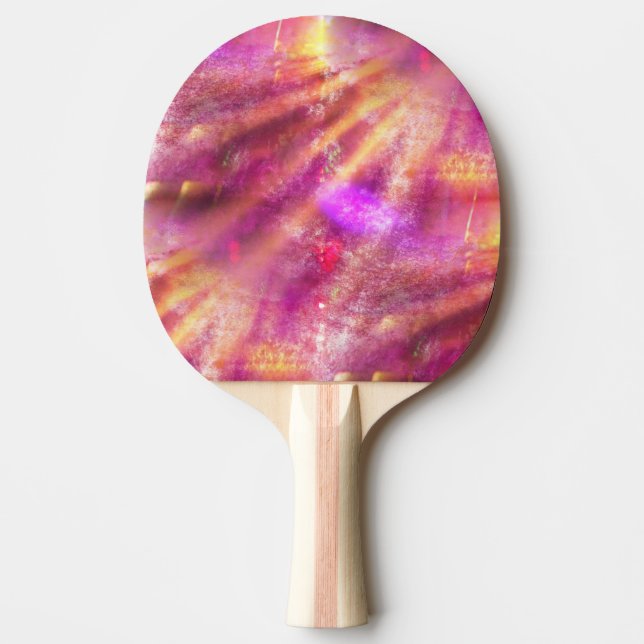colour seamless background purple, pink ping pong paddle (Front)