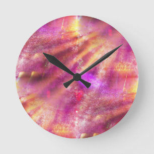 colour seamless background purple, pink round clock