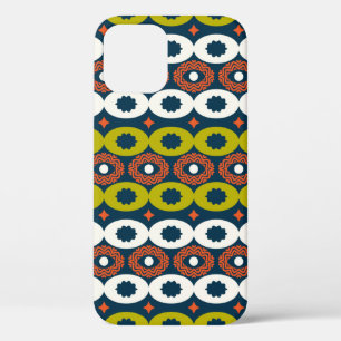 Colour seamless pattern with oval shapes in Africa iPhone 12 Case