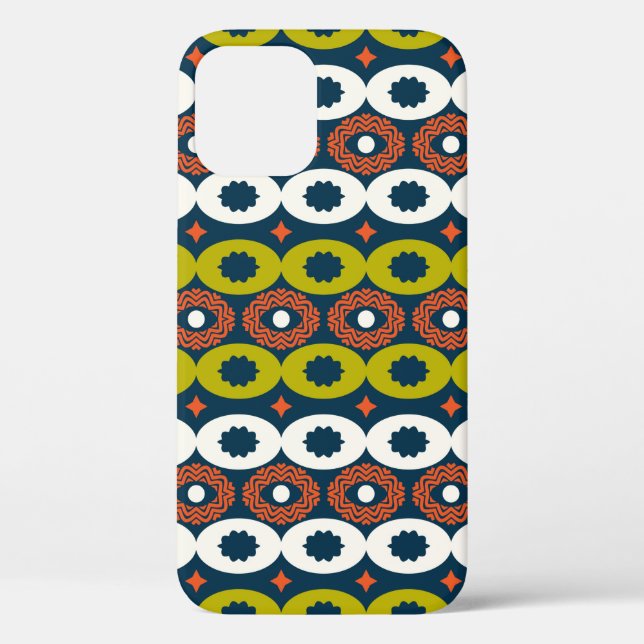 Colour seamless pattern with oval shapes in Africa Case-Mate iPhone Case (Back)