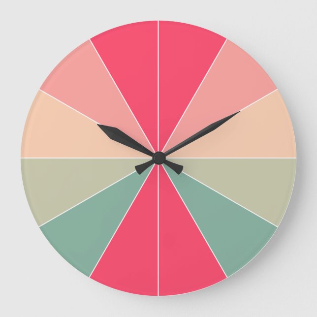 Colour Segmented 03 Large Clock (Front)