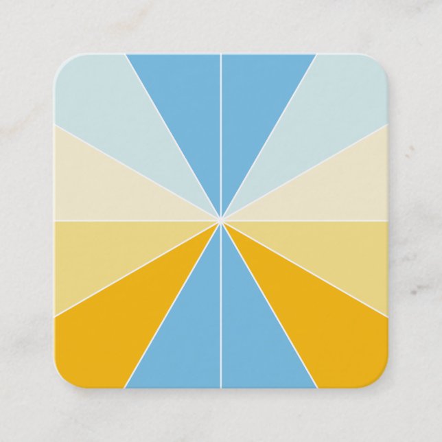 Colour Segments 04 Square Business Card (Front)