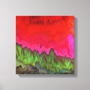"Colour Serenade" Colourful Abstract Art Canvas Print