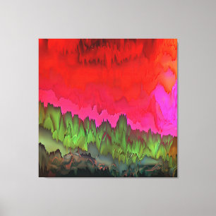 "Colour Serenade" Colourful Abstract Art Canvas Print