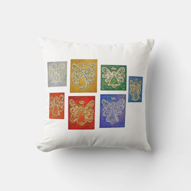 Colour Series Angels Art Decorative Throw Pillow (Front)