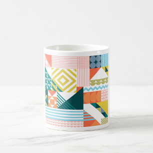 Colour Shapely Pattern Coffee Mug