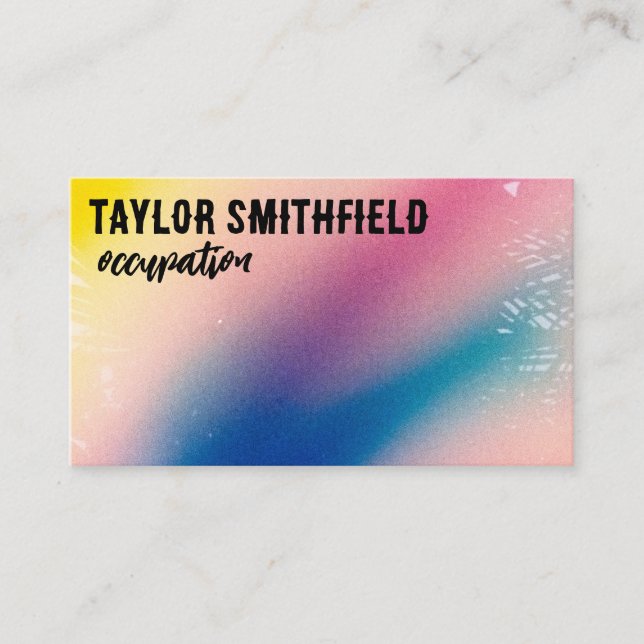 Colour Shift Custom Business Card (Front)