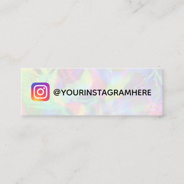 Colour Shift Social Media Mini Business Card (Front)