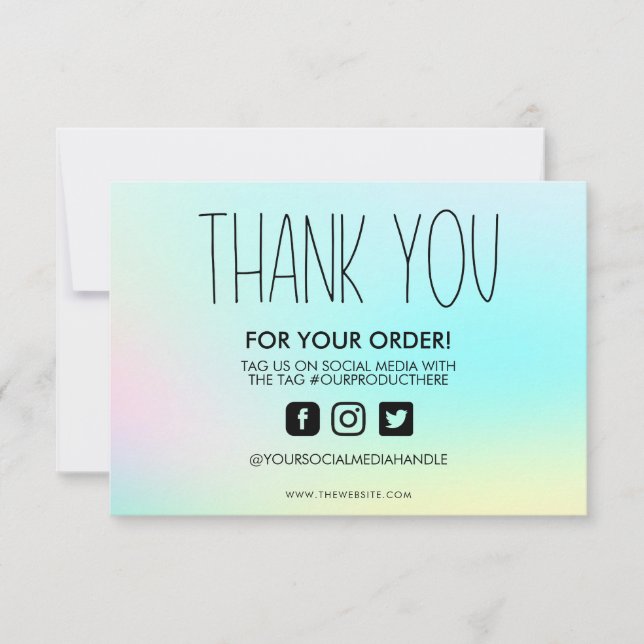 Colour Shift Thank you Media Insert (Front)