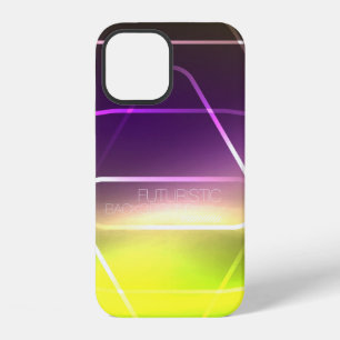 Colour shiny neon lights background with abstract iPhone 12 case