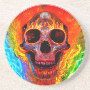 Colour Skull Coaster