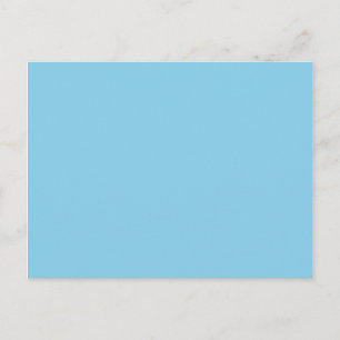 colour sky blue postcard
